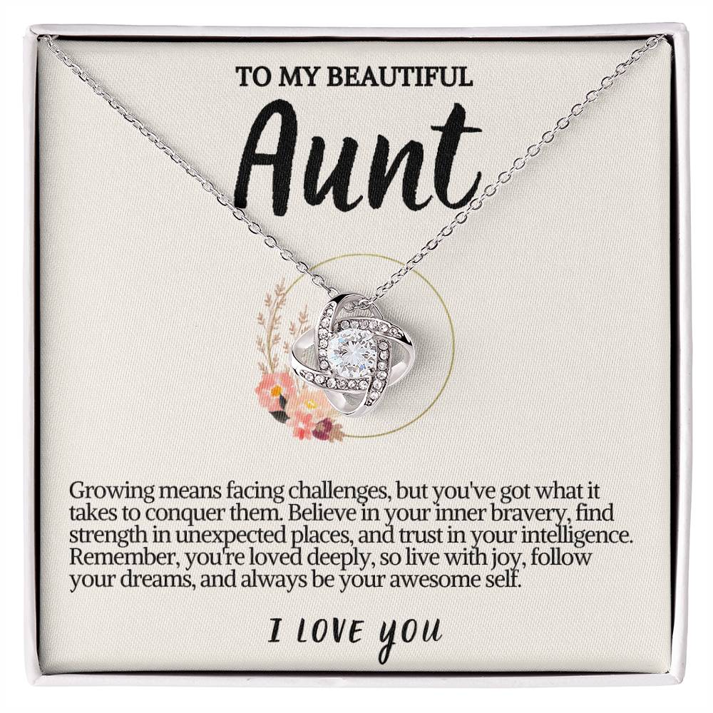 Aunt Love knot Necklace