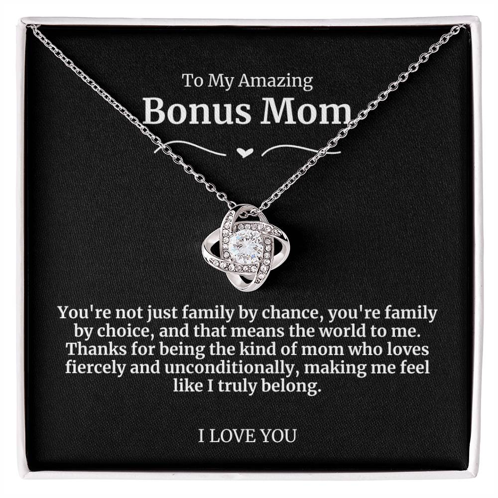 To My Amazing Bonus Mom Necklace