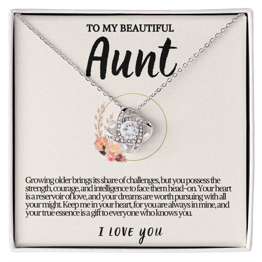 Aunt Love knot Necklace