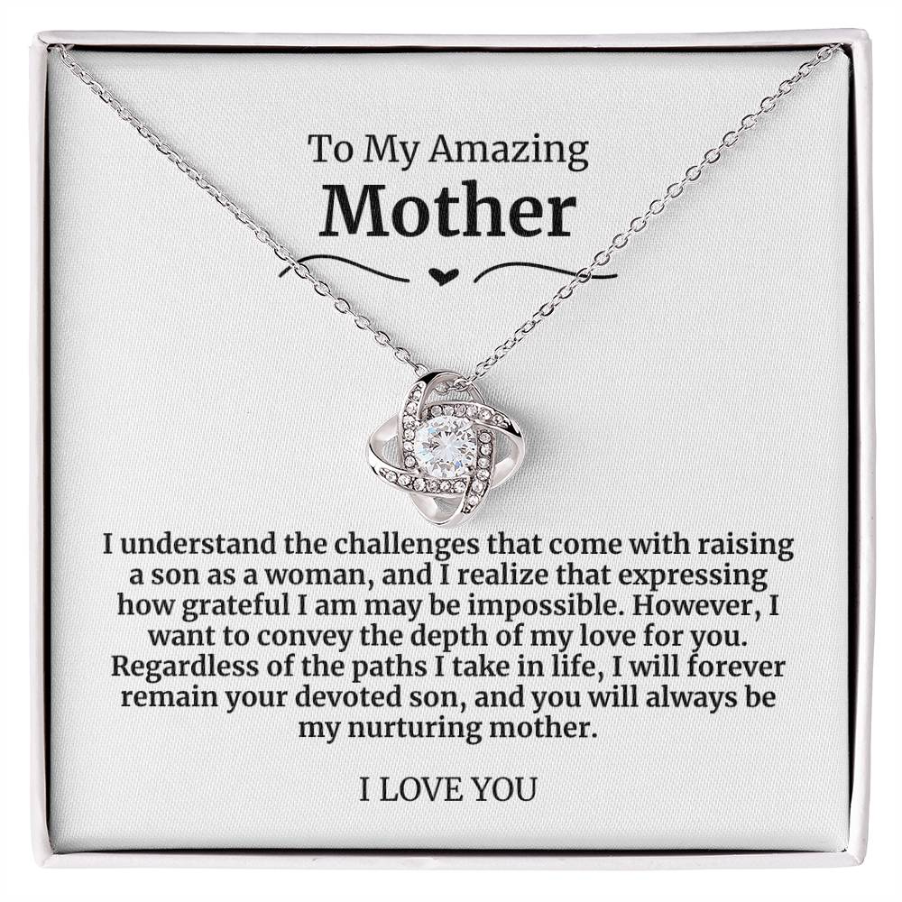 27 To My Amazing Mother Necklace