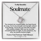 Soulmate Valentine Love Knot Necklace