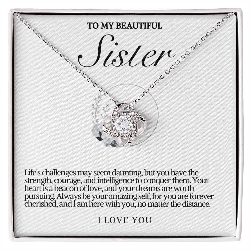 Sister Love Knot Necklace