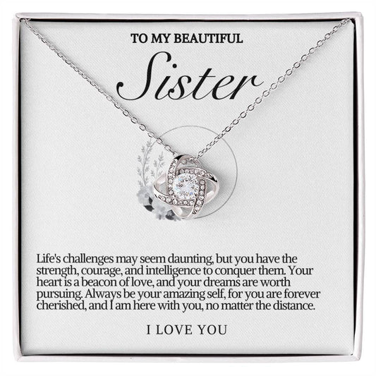 Sister Love Knot Necklace