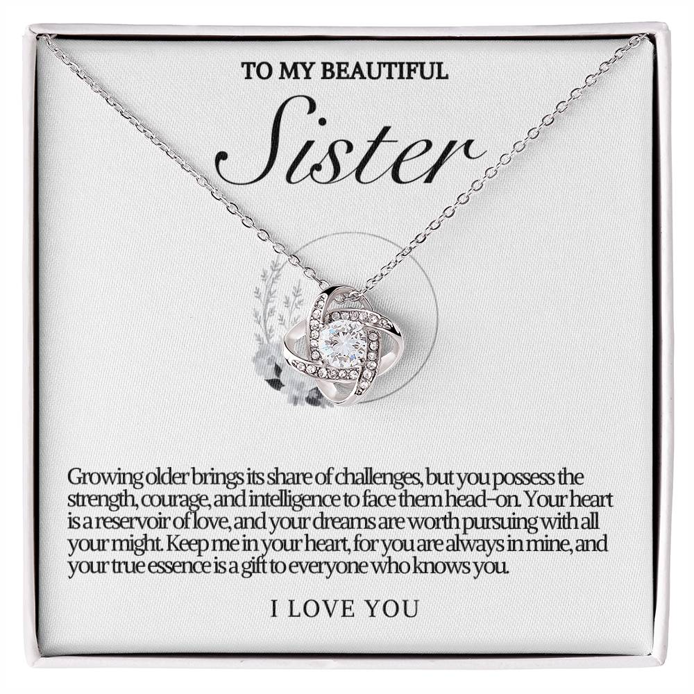 Sister Love Knot Necklace