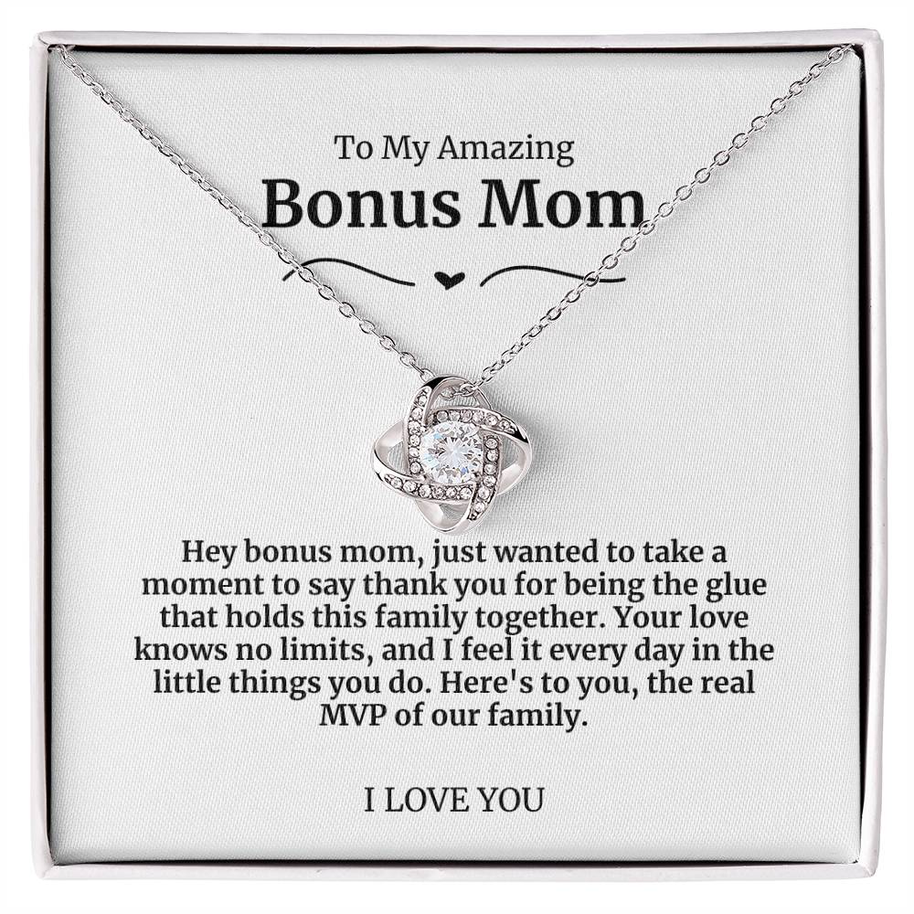 To My Amazing Bonus Mom Necklace