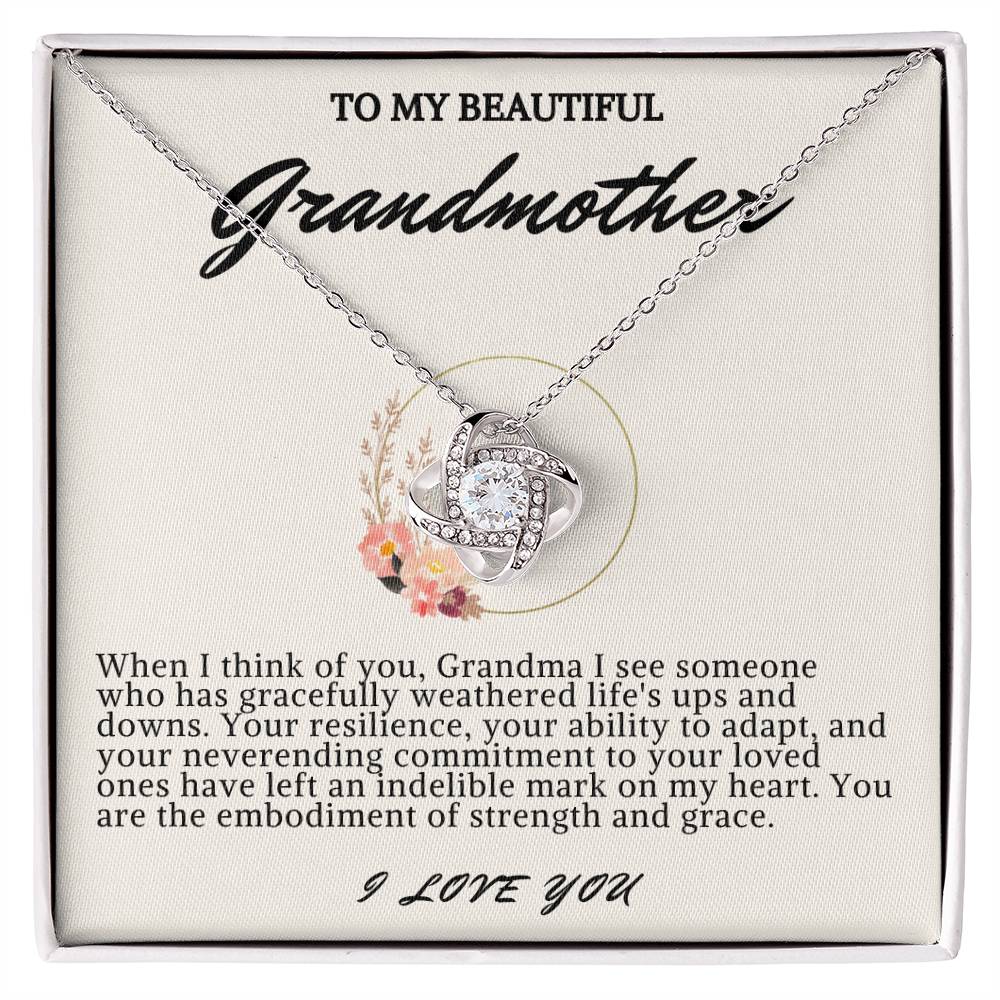 Grandmother Love Knot Necklace