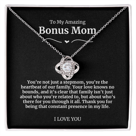 To My Amazing Bonus Mom Necklace