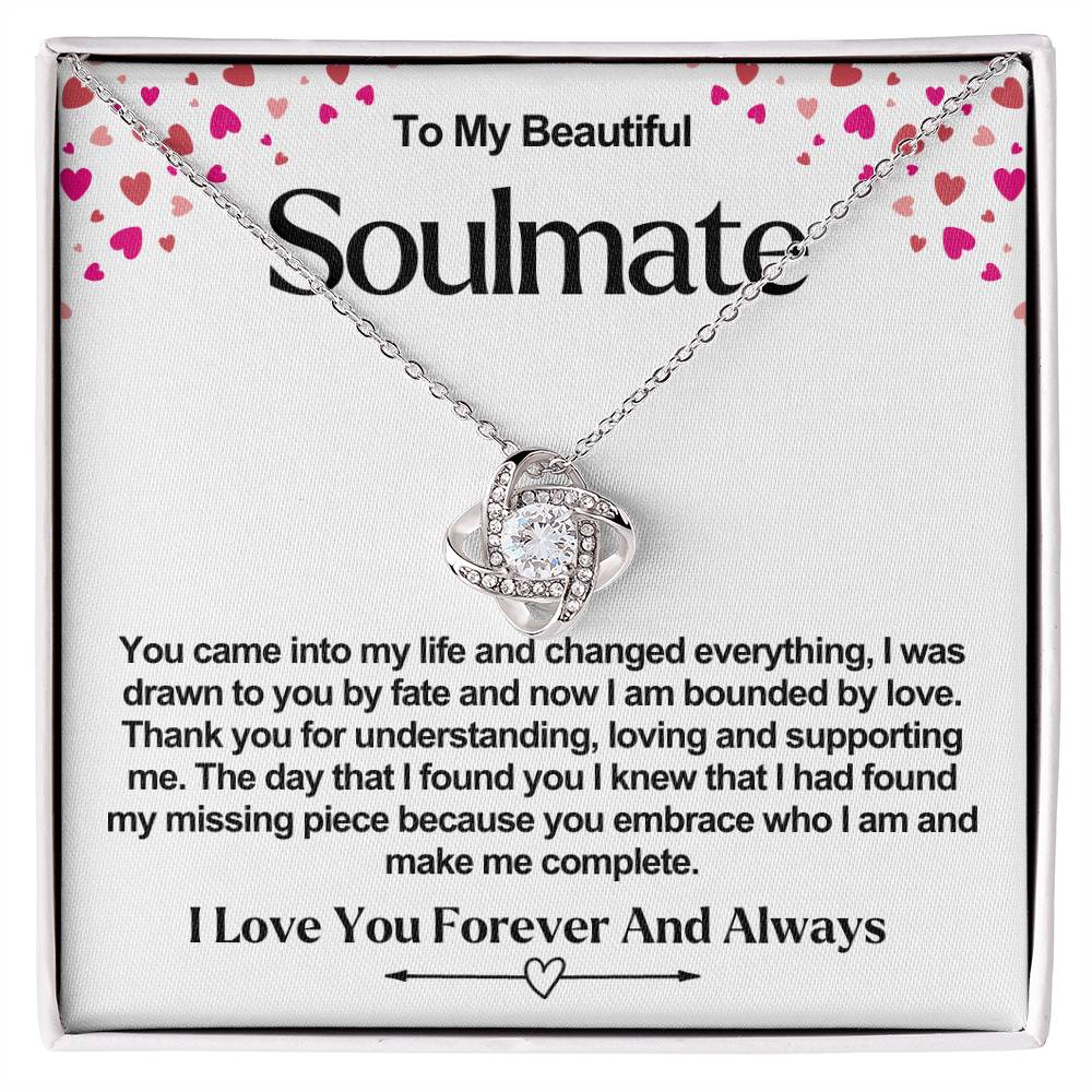 Soulmate Valentine Love Knot Necklace