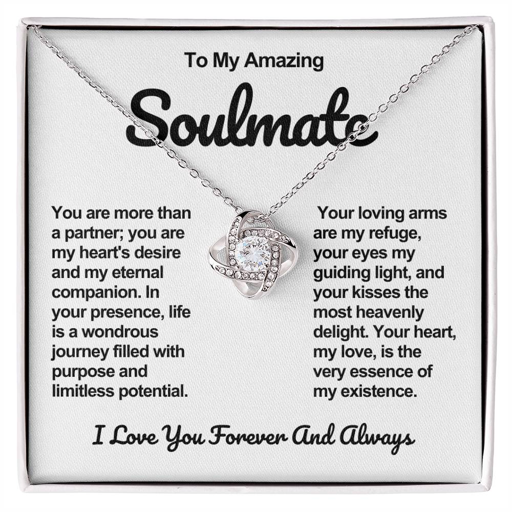 Soulmate Love knot Necklace- My Heart's Desire