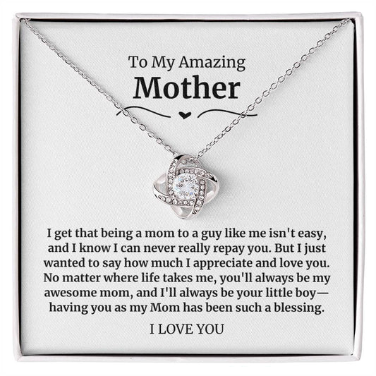 24 To My Amazing Mother Necklace