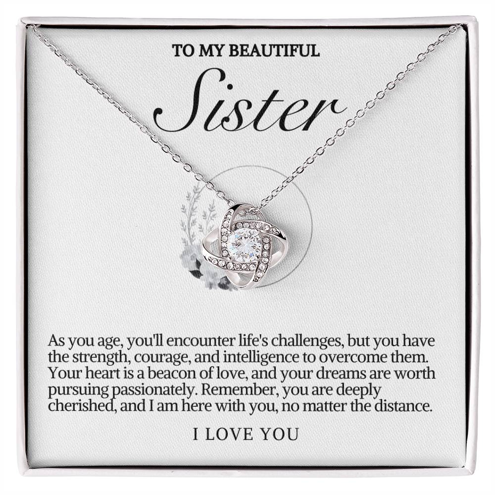 Sister Love Knot Necklace