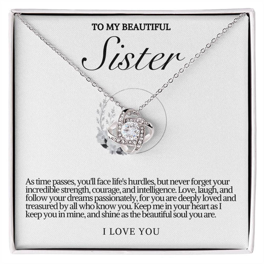 Sister Love Knot Necklace