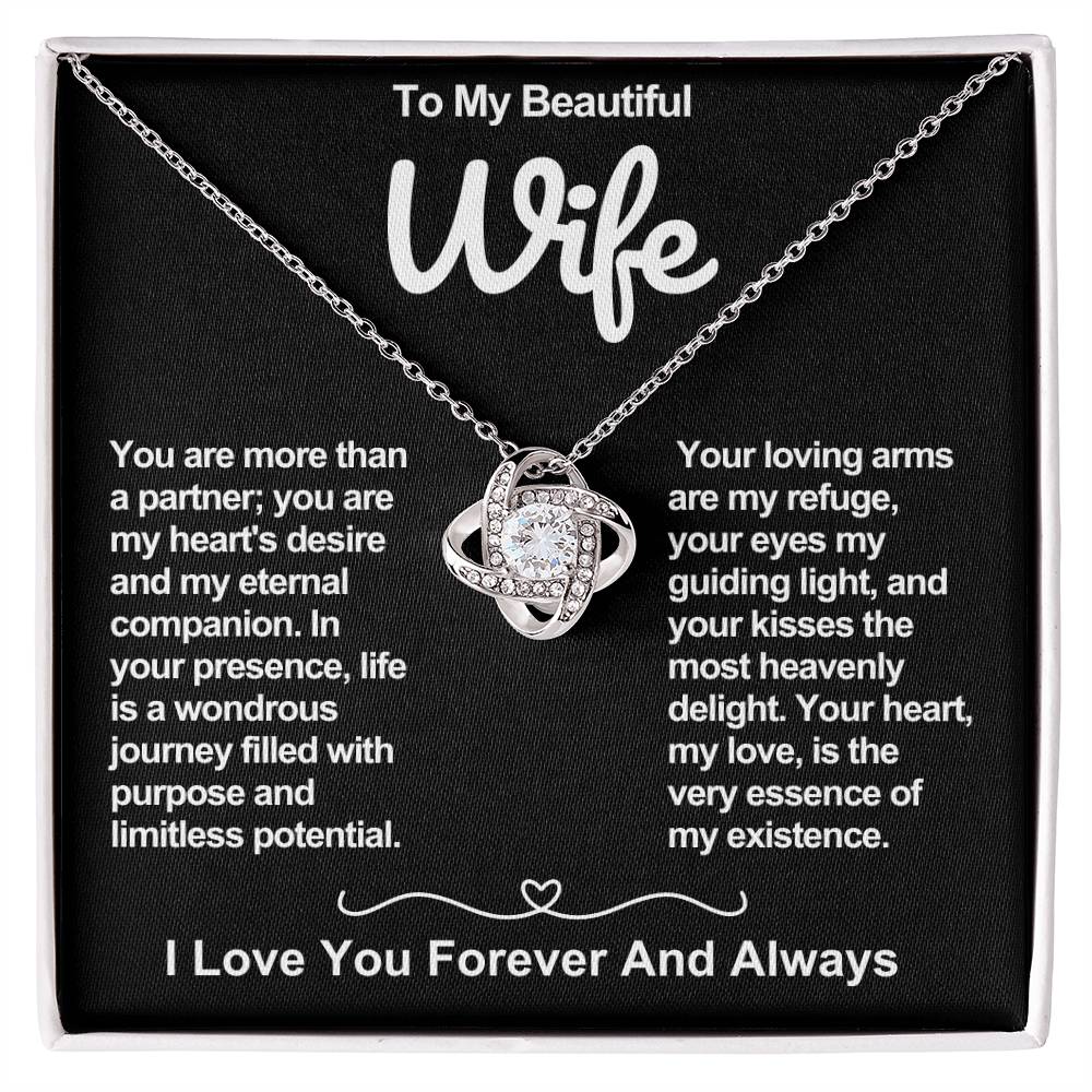 Wife Love Knot Valentine Necklace