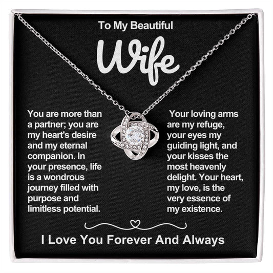 Wife Love Knot Valentine Necklace