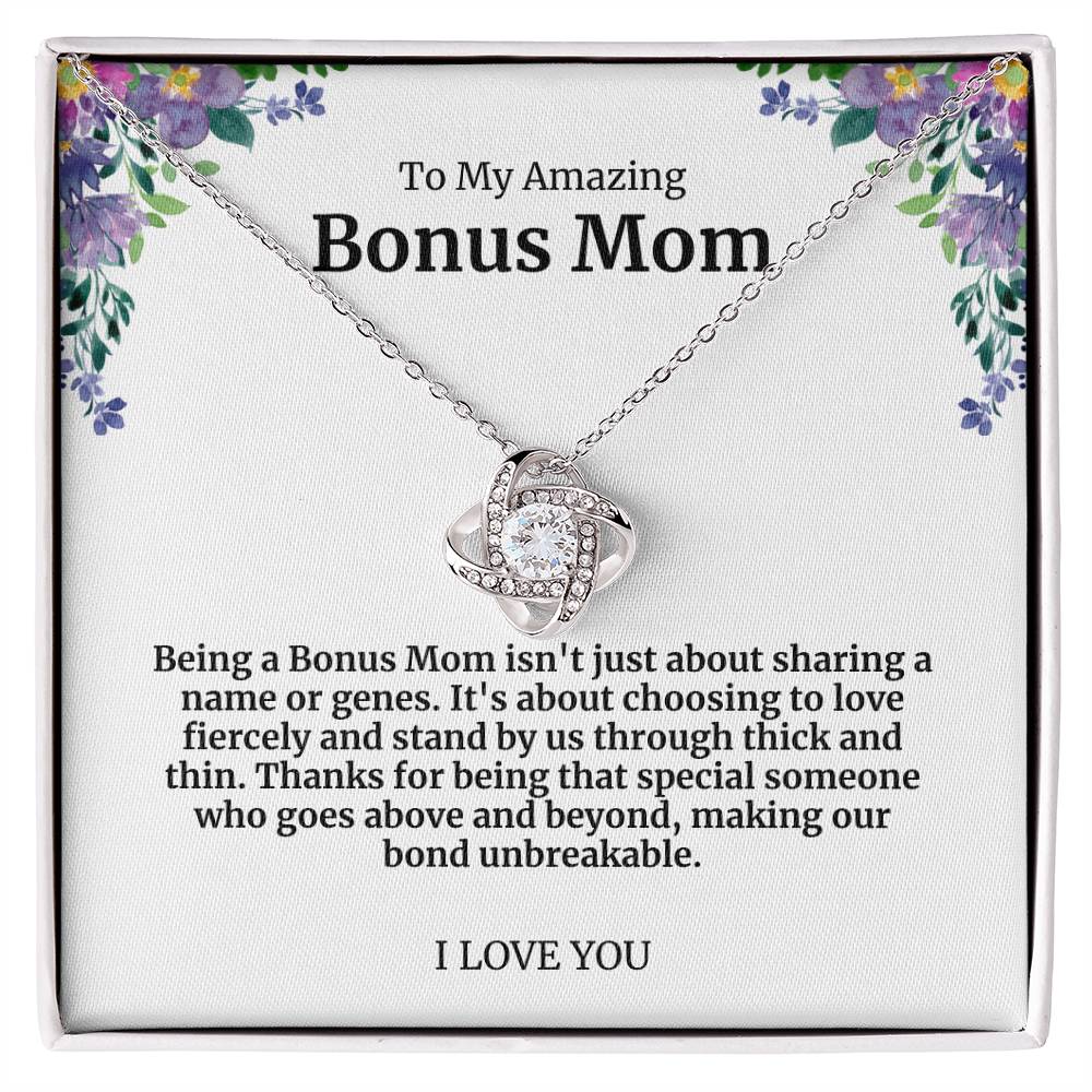 To My Amazing Bonus Mom Necklace