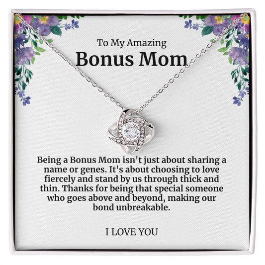 To My Amazing Bonus Mom Necklace