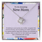 To An Amazing New Mom Love Knot Necklace