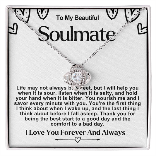 Soulmate Valentine Love Knot Necklace