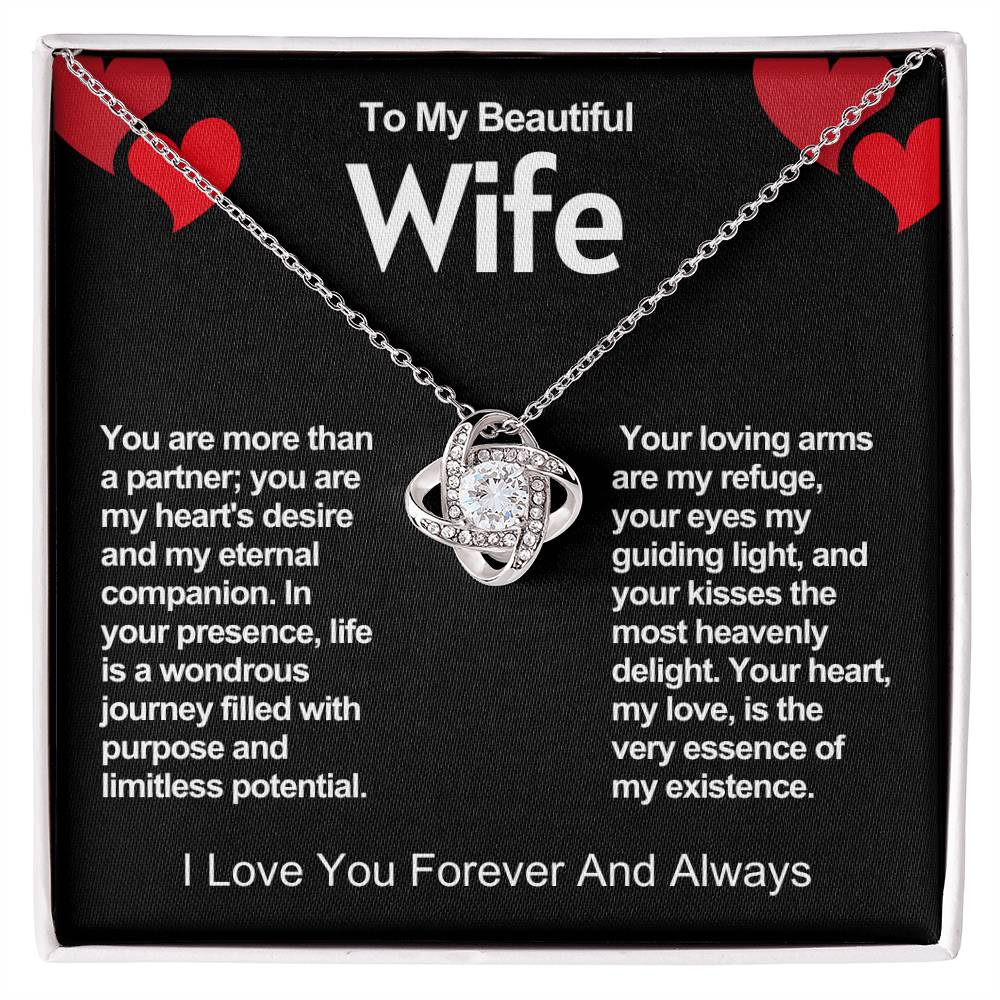 Wife Love Knot Valentine Necklace