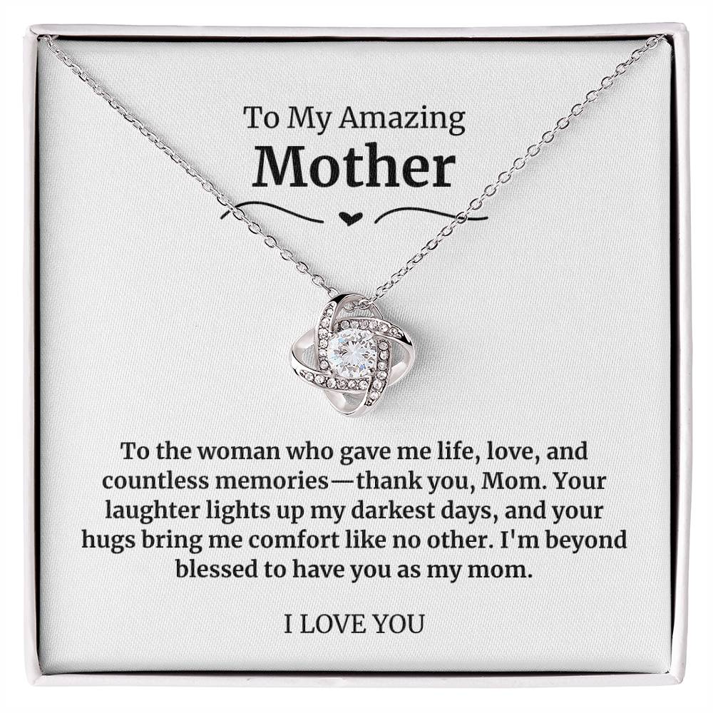 32 To My Amazing Mother Necklace