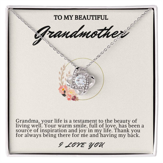 Grandmother Love Knot Necklace