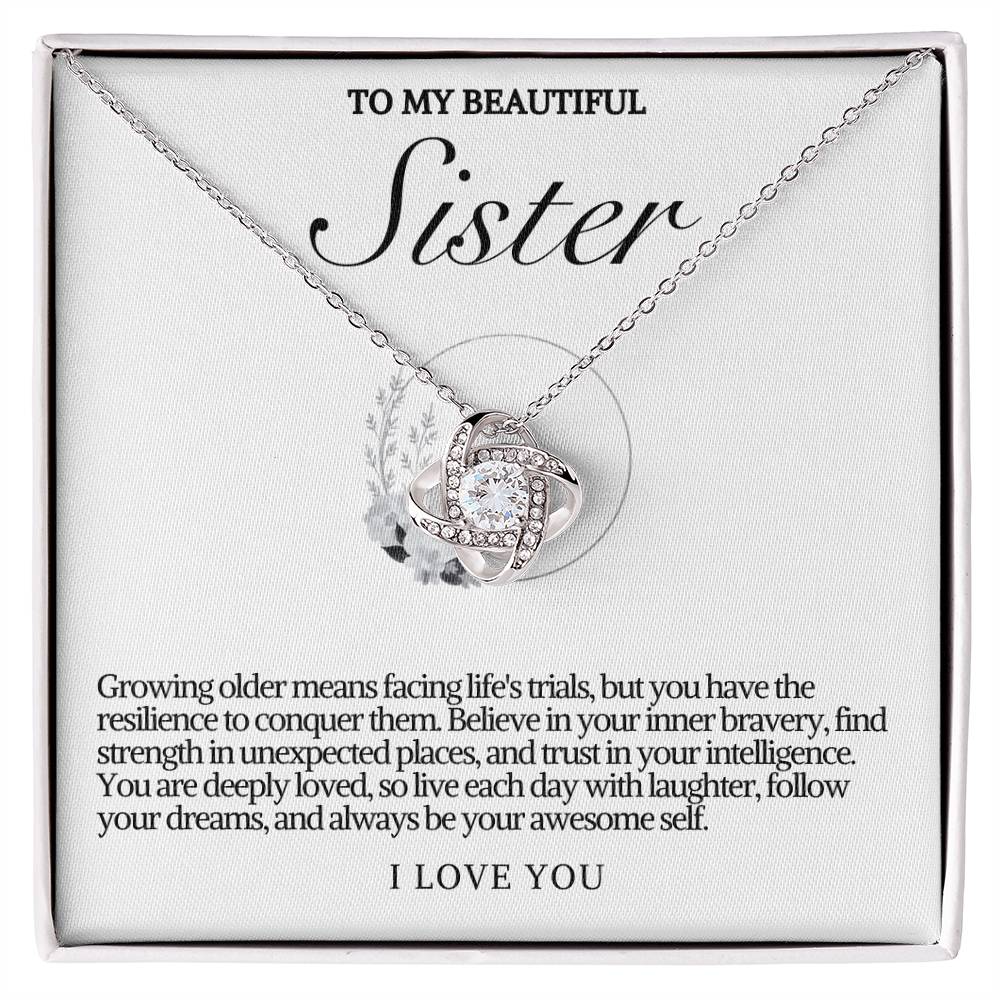 Sister Love Knot Necklace