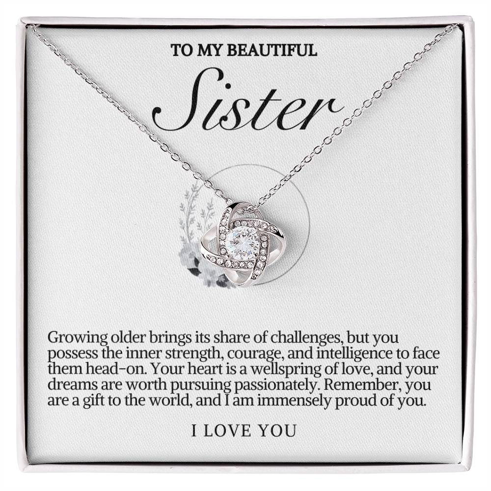 Sister Love Knot Necklace