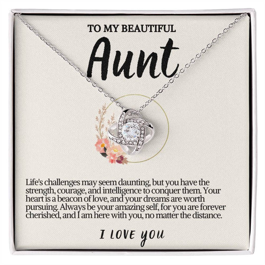 Aunt Love knot Necklace