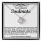 Soulmate Love Knot Necklace- My Days Were Like A Melody Missing Its Lyrics