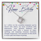 Happy Birthday Necklace
