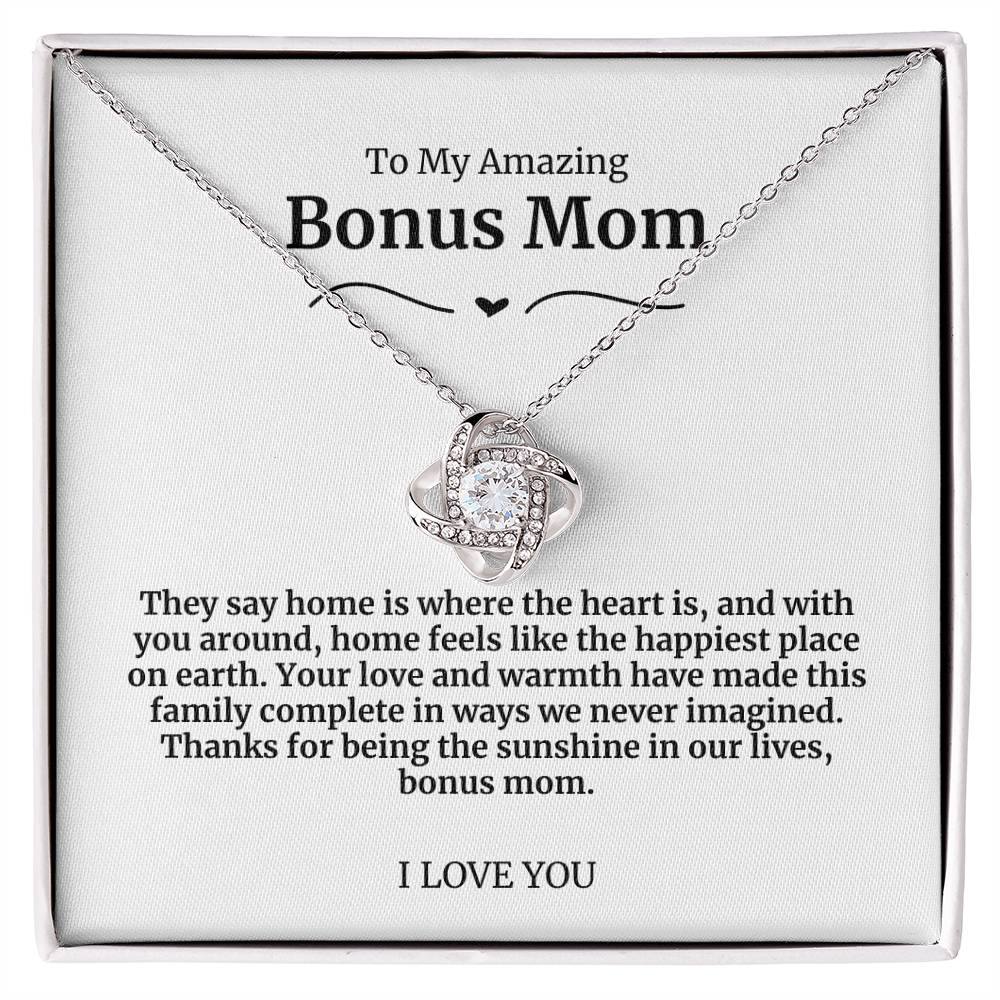 To My Amazing Bonus Mom Necklace