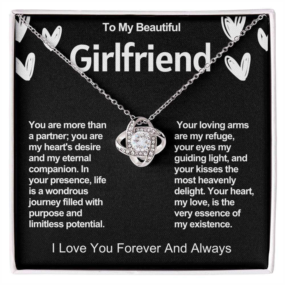 Girlfriend Love Knot Valentine Necklace