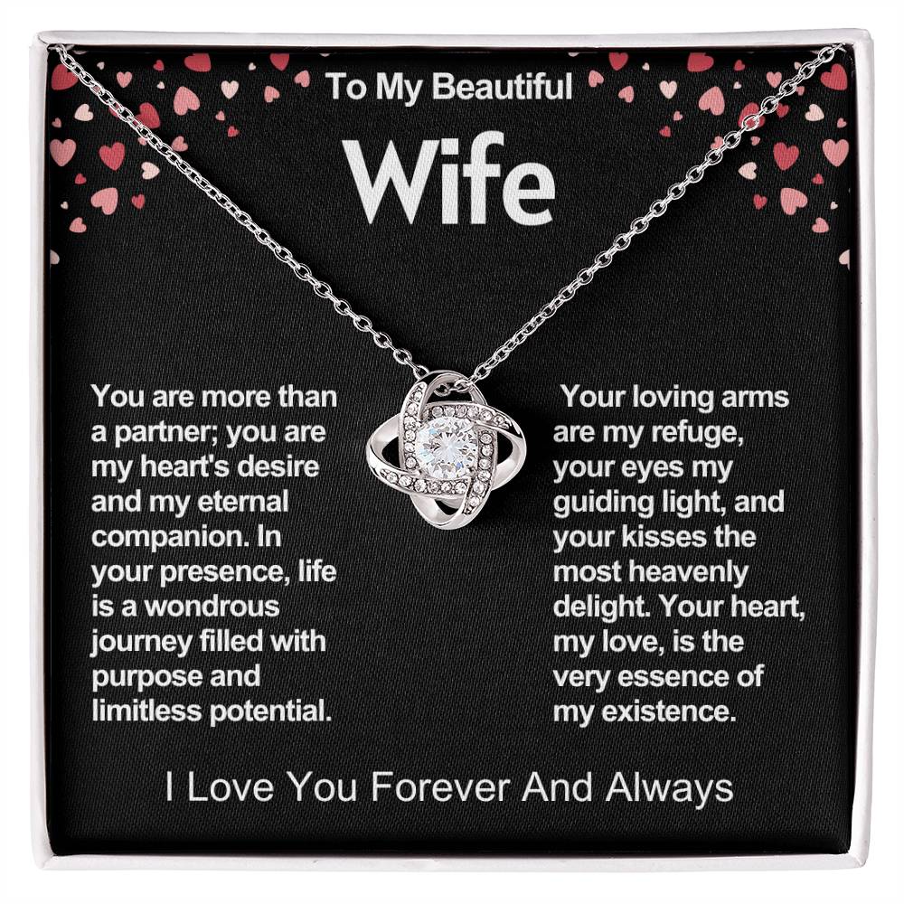 Wife Love Knot Valentine Necklace