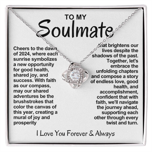 Soulmate Love Knot Necklace-With Faith As Our Compass