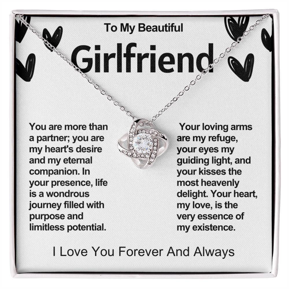 Girlfriend Love Knot Valentine Necklace