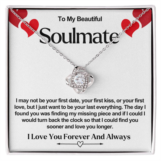 Soulmate Valentine Love Knot Necklace