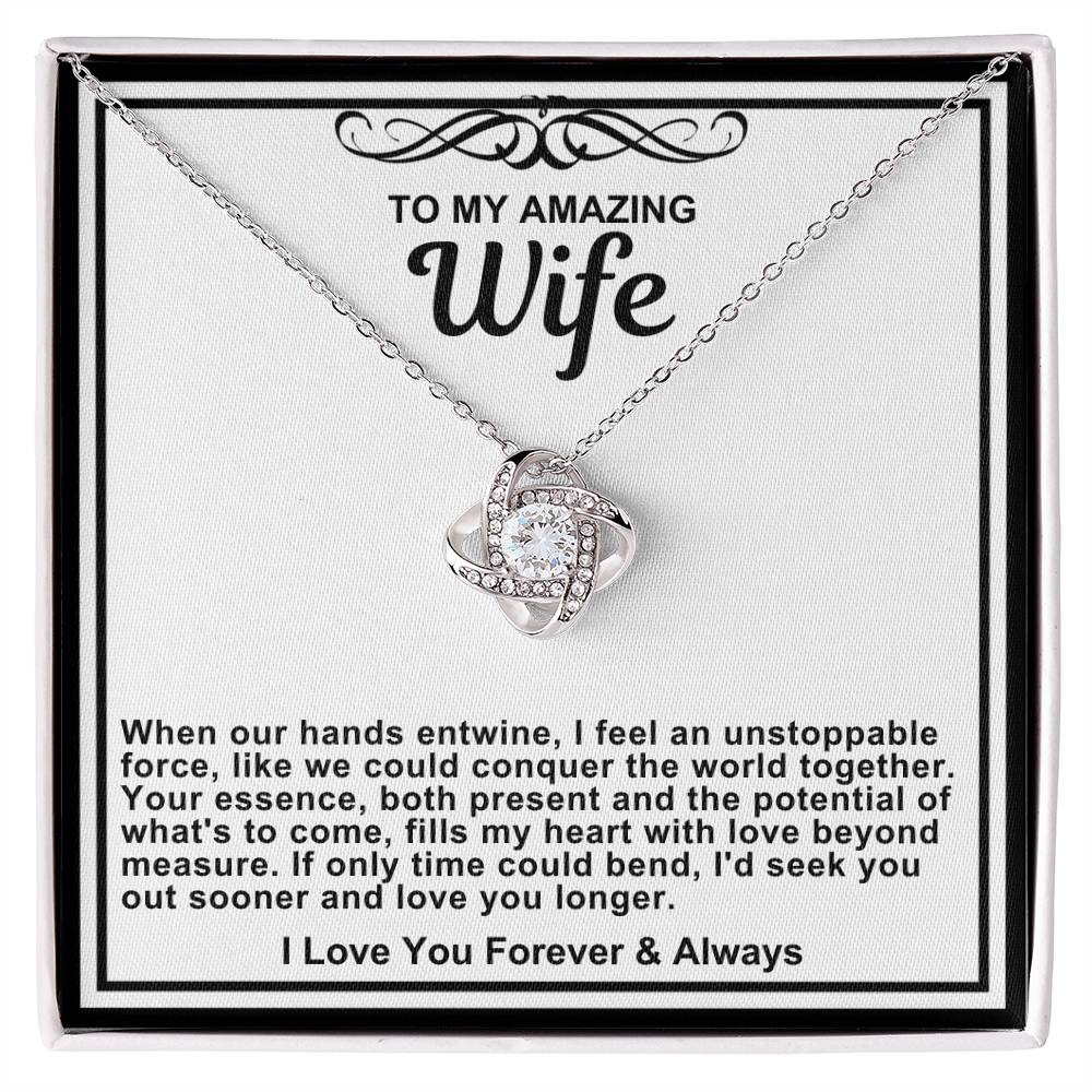 Wife Love Knot Necklace