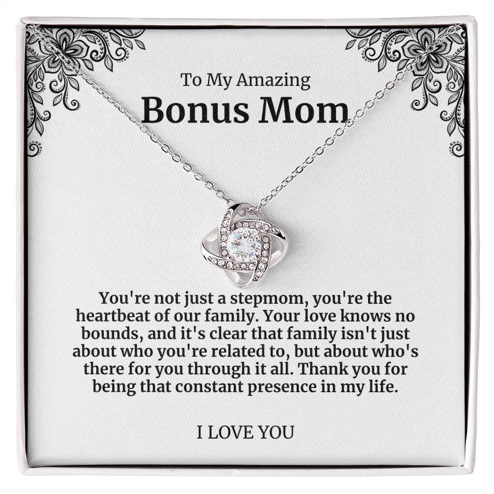 To My Amazing Bonus Mom Necklace