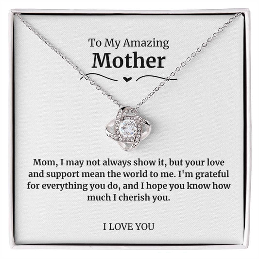 28 To My Amazing Mother Necklace