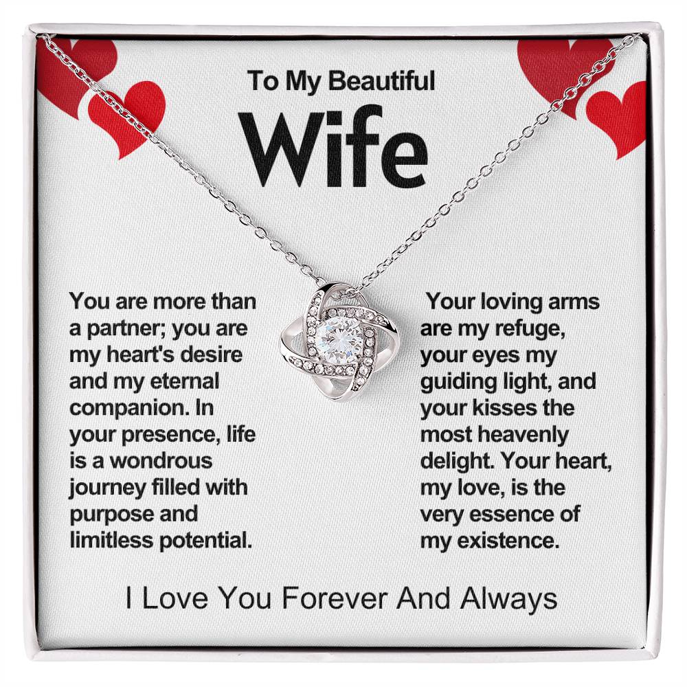 Wife Love Knot Valentine Necklace