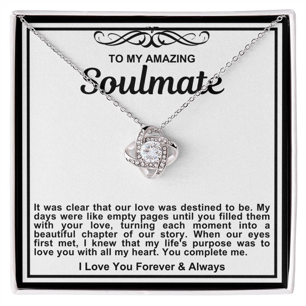 Soulmate Love Knot Necklace- Our Love Was Destined To Be