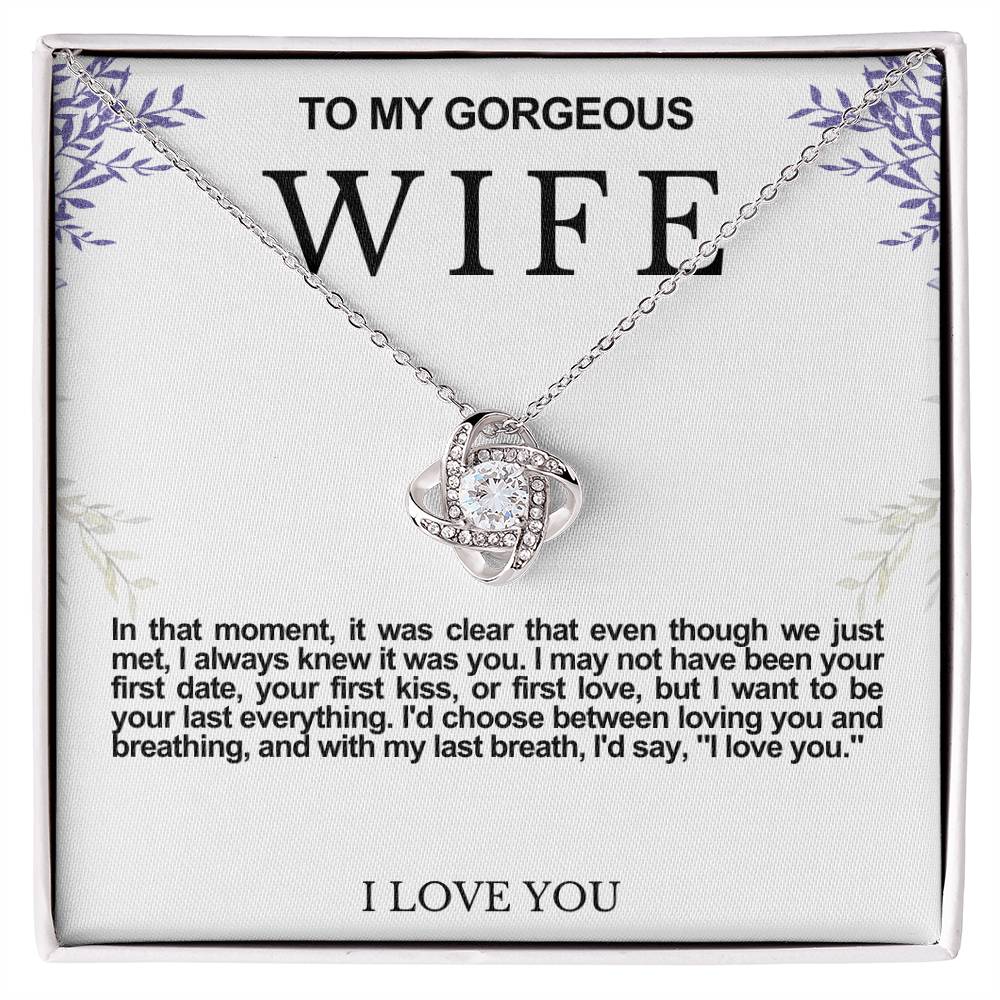 Wife Love Knot Necklace