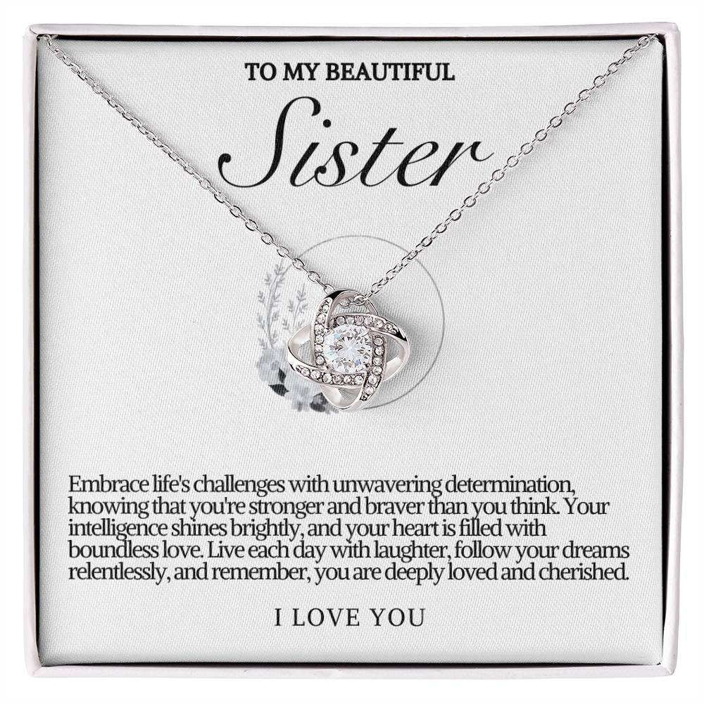 Sister Love Knot Necklace