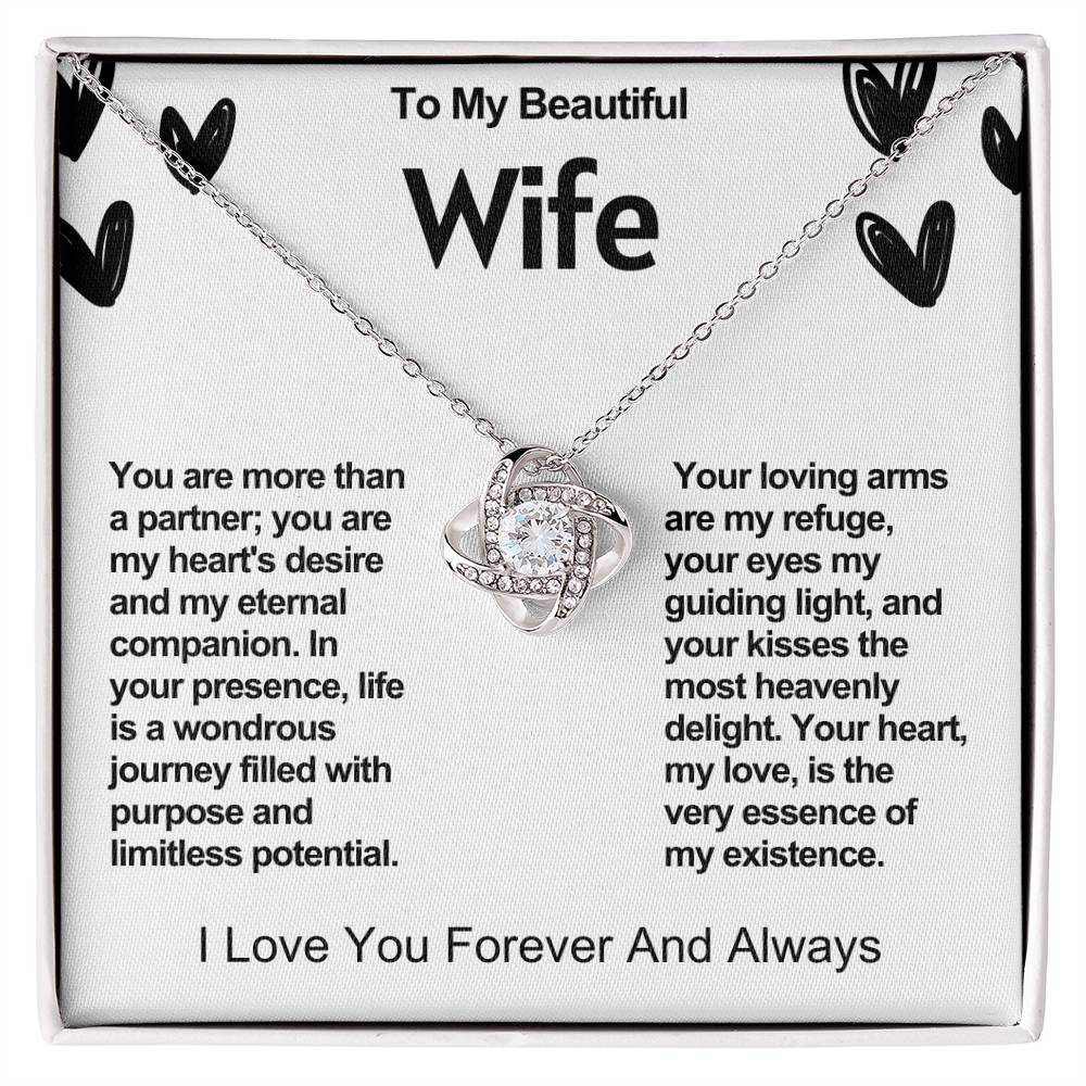 Wife Love Knot Valentine Necklace