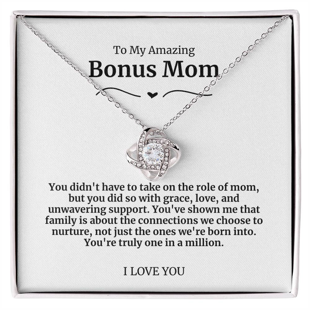 To My Amazing Bonus Mom Necklace