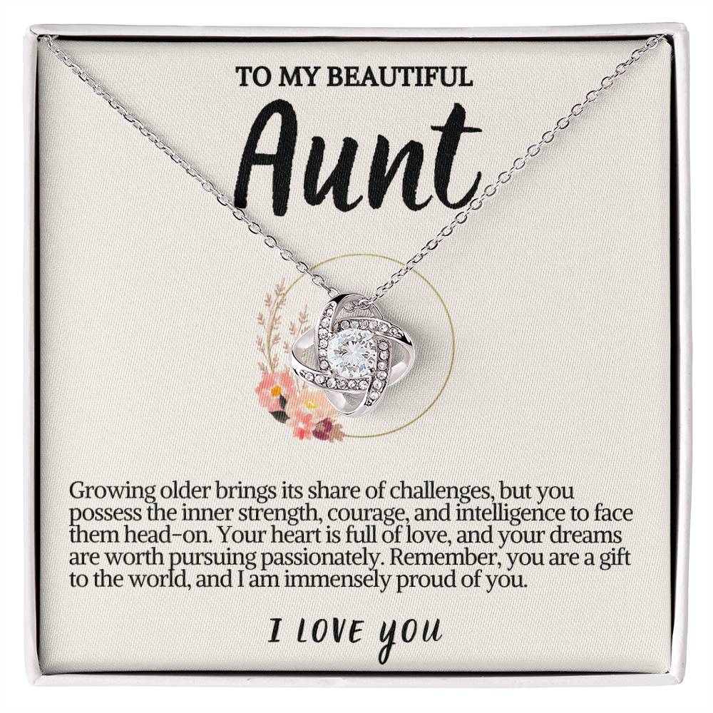 Aunt Love knot Necklace