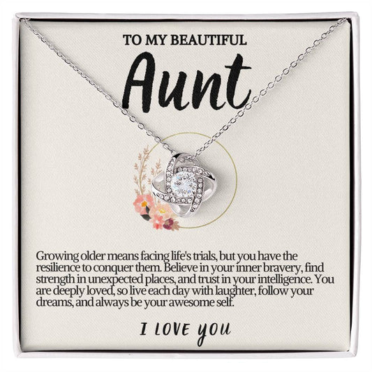 Aunt Love knot Necklace