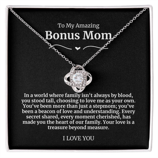 To My Amazing Bonus Mom Necklace