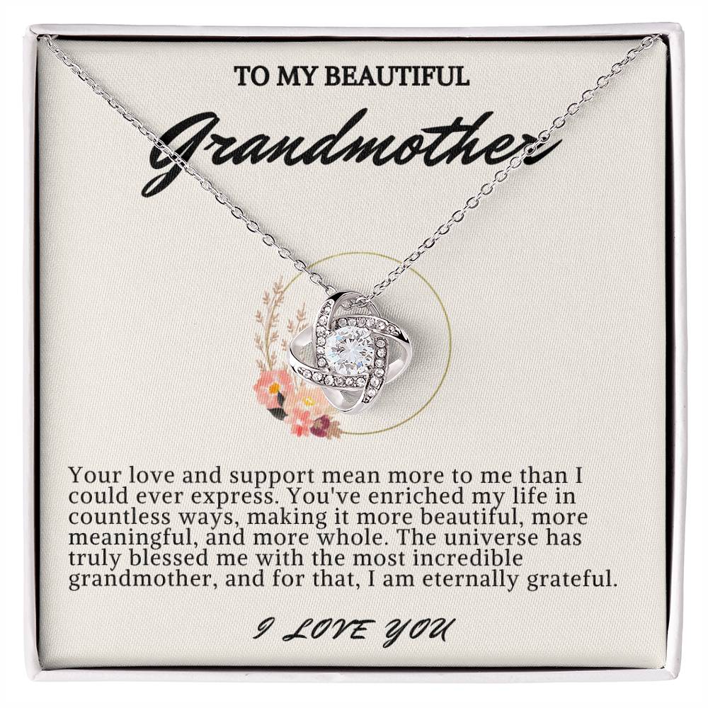 Grandmother Love Knot Necklace