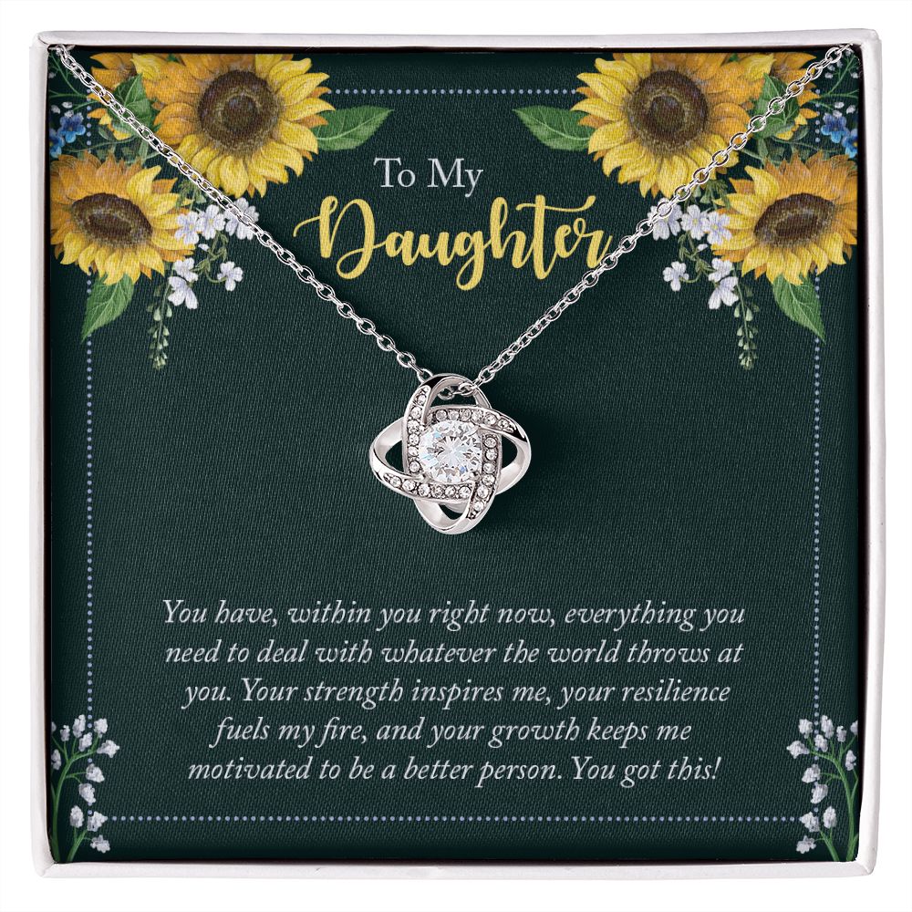 To My Daughter Necklace